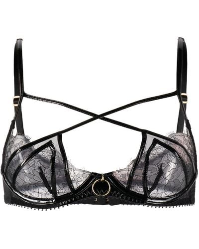 Agent Provocateur Foxie Underwired Lace Bra - Black