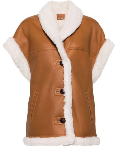 Isabel Marant Medilia Leather Coat - Brown