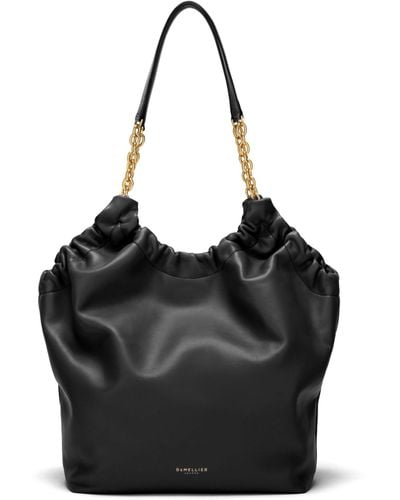 DeMellier London Miami Leather Tote Bag - Women's - Calf Leather/cotton - Black