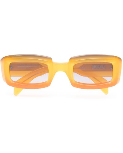 Jacques Marie Mage Runaway Rectangle-frame Sunglasses - Orange