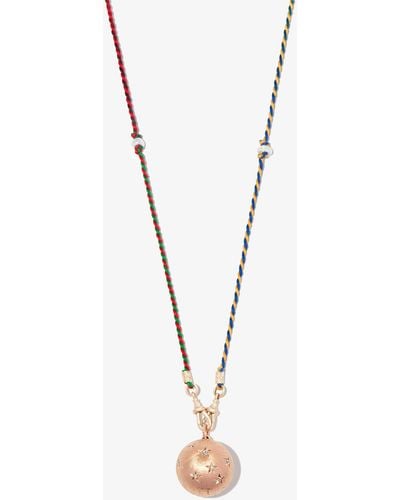 Marie Lichtenberg 18k Rose Gold Heartbeat Orb Diamond Locket Necklace - Women's - 18kt Rose Gold - Metallic
