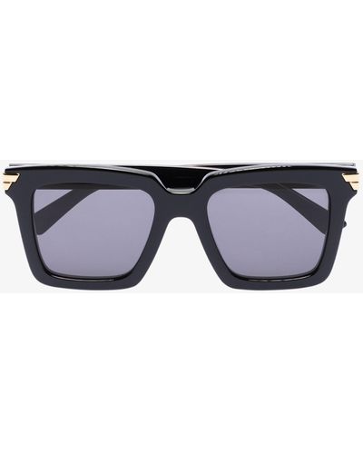 Bottega Veneta Oversized Square Sunglasses - Women's - Acetate/acrylic - Black