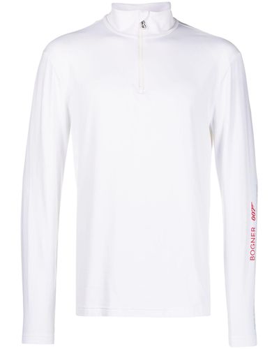 Bogner Logo Print Sweatshirt - White