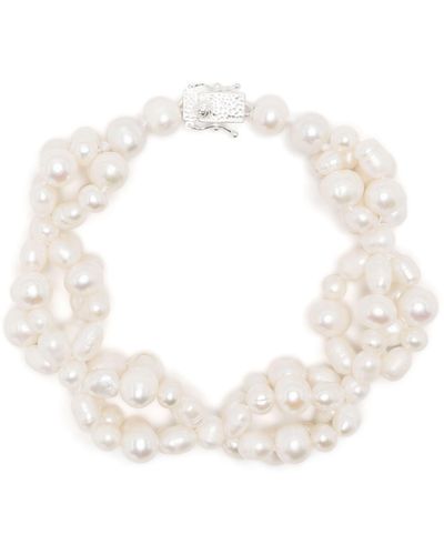Bleue Burnham Antique Hanging Pearl Bracelet - White