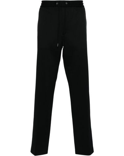 Moncler Drawstring Straight Trousers - Black