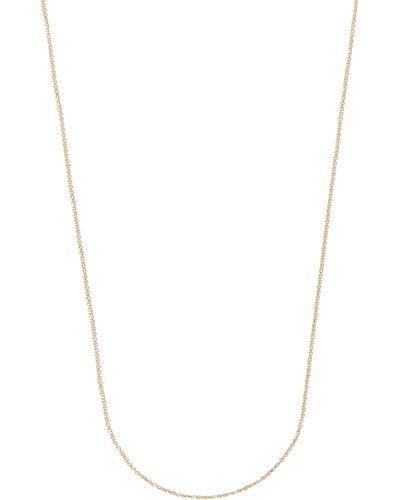 Lauren Rubinski 14k Yellow Long Chain Necklace - White