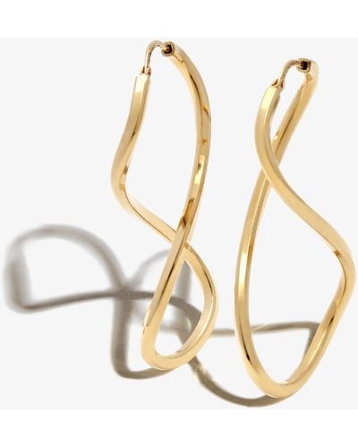 Loren Stewart Vermeil Spiral Hoop Earrings - Metallic