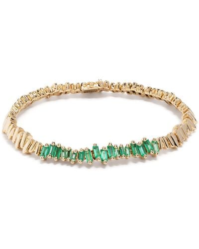 Suzanne Kalan 18k Yellow Gold New Id Emerald Bracelet - Metallic