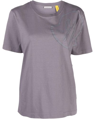 Moncler Genius Logo-print Cotton T-shirt - Purple