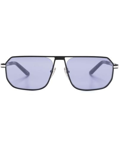 Prada Opr A53s Rectangle-frame Sunglasses - Blue