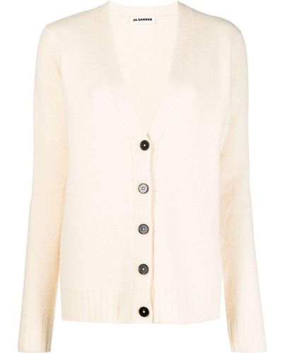 Jil Sander Wool Cardigan - Natural