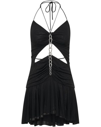 Dion Lee Gradient Chain Mini Dress - Black