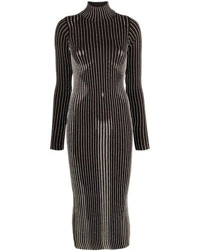 Jean Paul Gaultier The Body Morphing Knitted Dress - Black