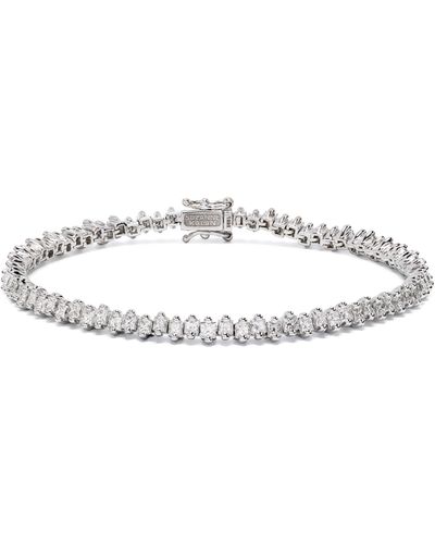 Suzanne Kalan 18k Gold Princess Diamond Bracelet - Women's - Diamond/18kt Gold - White