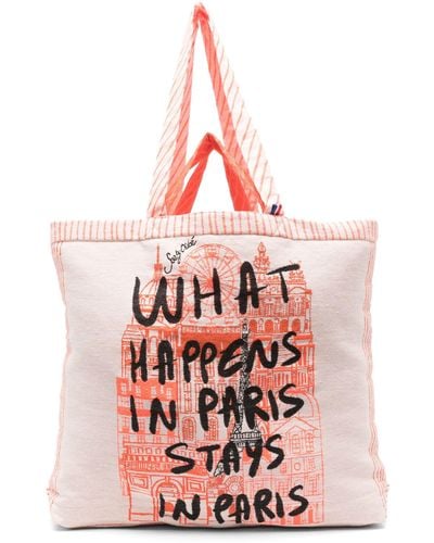 See By Chloé Neutral What Happens Tote Bag - Pink
