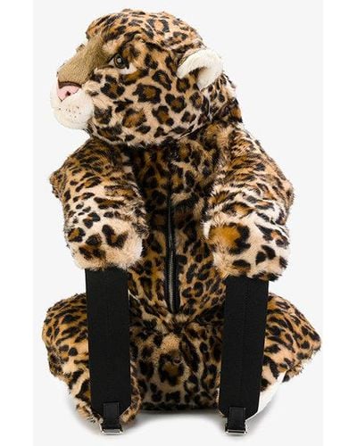 Dolce & Gabbana Leopard Stuffed Toy Backpack - Multicolour