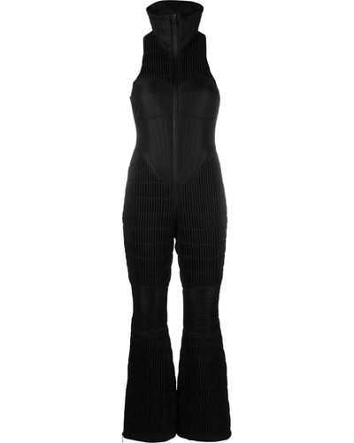 Khrisjoy Sleeveless Quilted Ski Jumpsuit - Black