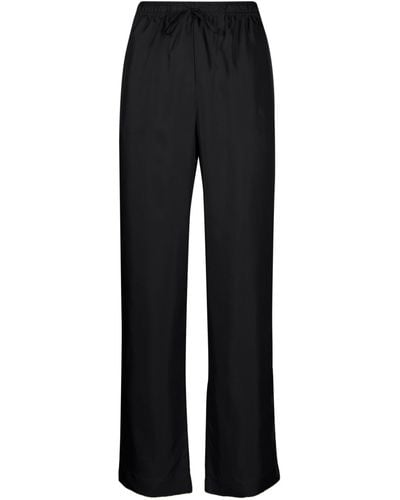 Asceno Rivello Wide Leg Linen Pants - Women's - Organic Linen - Black