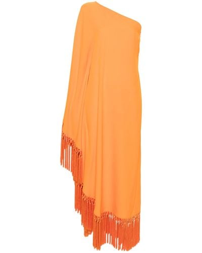 ‎Taller Marmo Spritz One Shoulder Dress - Women's - Viscose/acetate - Orange
