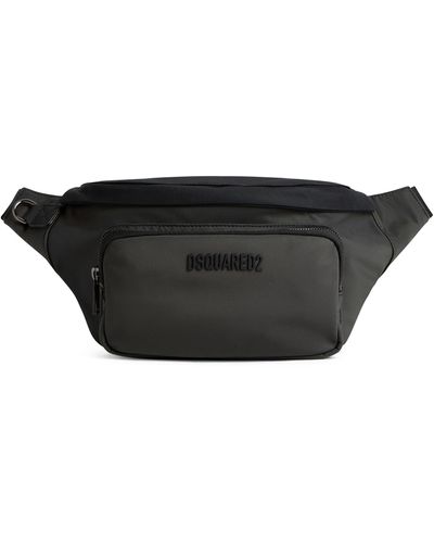 DSquared² Logo Embroidered Belt Bag - Black