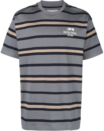 Carhartt X New Balance Striped T-shirt - Grey