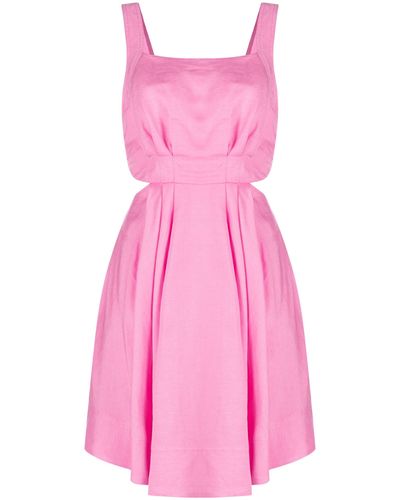 Aje. Clara Tie-back Minidress - Pink