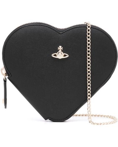 Vivienne Westwood Heart Cross Body Bag - Black
