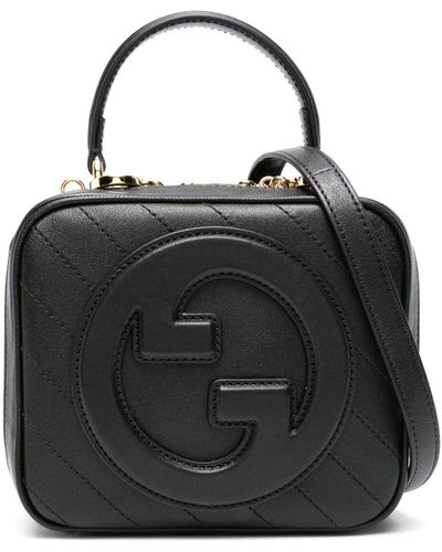Gucci Blondie Leather Tote Bag - Black