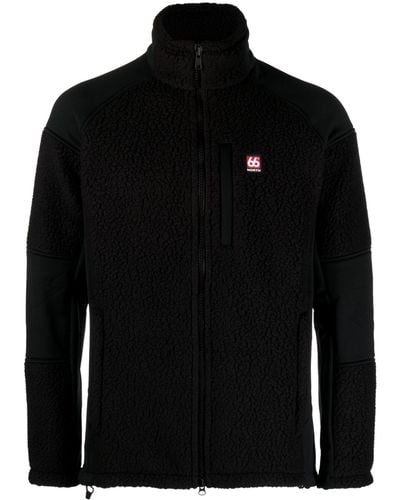 66 North Tindur Technical Shearling Jacket - Men's - Polyester - Black