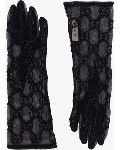 Gucci White Lace Short Gloves Size 6.5/S - Yoogi's Closet