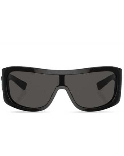 Dolce & Gabbana Shield-frame Tinted Sunglasses - Black