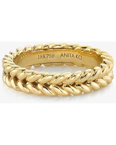 Anita Ko 18k Yellow Braided Ring - Women's - 18kt Yellow - Metallic