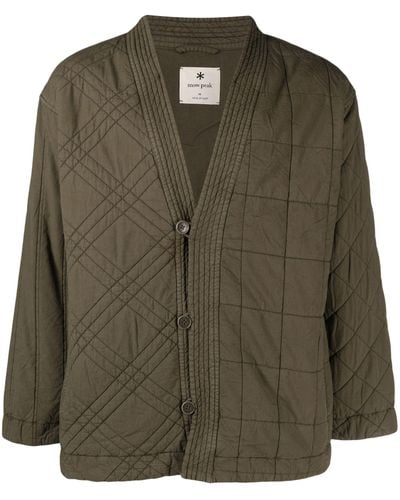 Snow Peak Quilted Cotton Jacket - Green