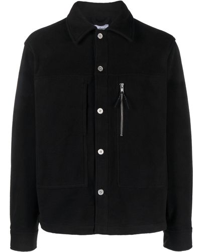 Soulland Ryder Fleece Shirt Jacket - Black