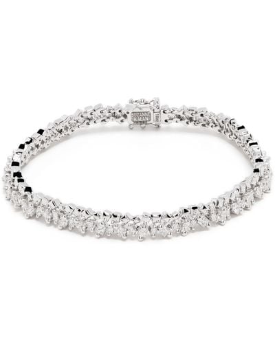 Suzanne Kalan 18k White Gold Firework Diamond Bracelet