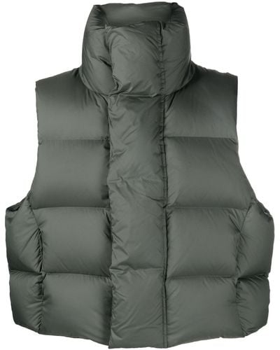 Entire studios Quilted Down Puffer Gilet - Unisex - Duck Down/polyester/nylon - Green