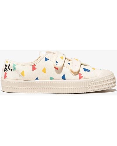 Bobo Choses White Abstract Print Cotton Trainers