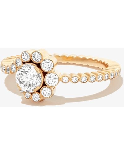 Sophie Bille Brahe 18k Yellow Celestine De Diamant Diamond Ring - White