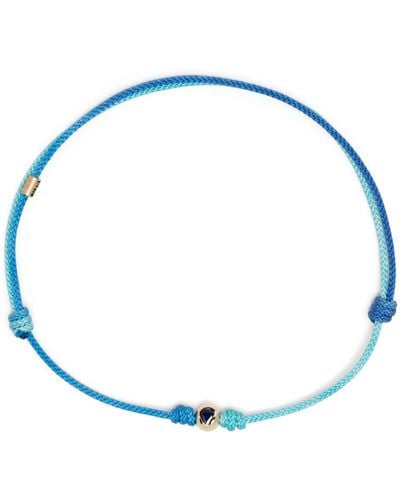 Luis Morais 14k Yellow Gold Medium Ball Sapphire Bracelet - Blue