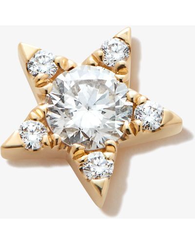 Maria Tash 18k Yellow Star Diamond Stud Earring - Metallic