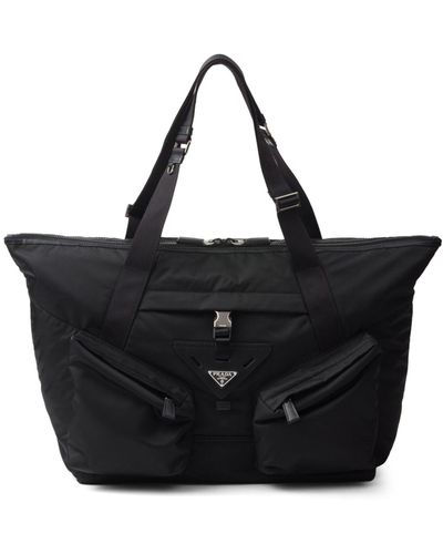 Prada Re-nylon Travel Bag - Unisex - Nylon/leather - Black