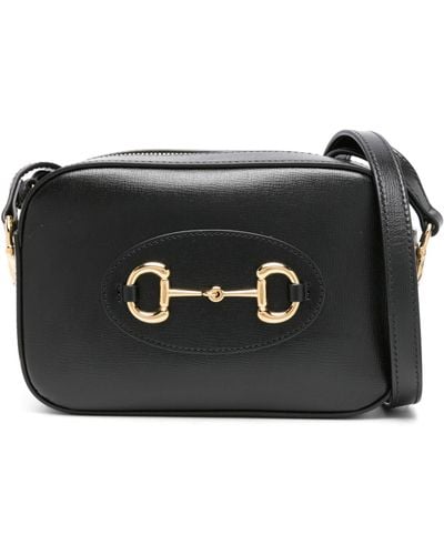 Gucci Small 1955 Horsebit Shoulder Bag - Black