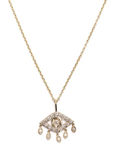 Sydney Evan 14k Yellow Marquise Eye Diamond Necklace - Women's - 14kt - Metallic