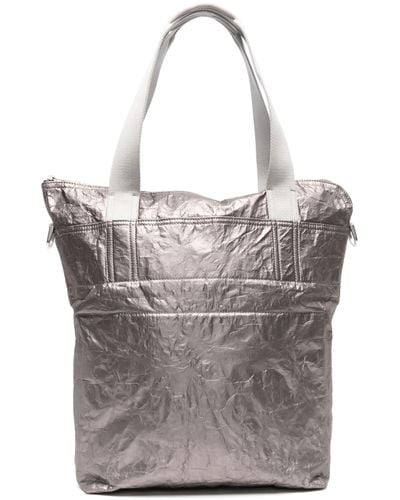 Rick Owens Shuttle Small Tote Bag - Men's - Polyurethane/aluminium/cotton/nylon - Grey