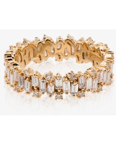 Suzanne Kalan 18k Gold Shimmer Diamond Ring - Women's - Diamond/18kt Gold - White