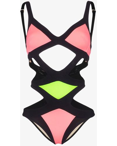 Agent Provocateur Mazzy Cut-out Swimsuit - Green