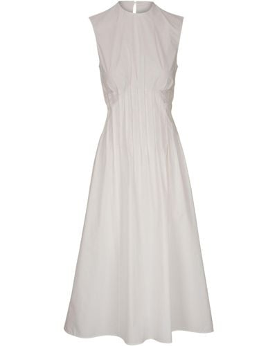 Khaite Wes Cotton Midi Dress - Women's - Cotton - White