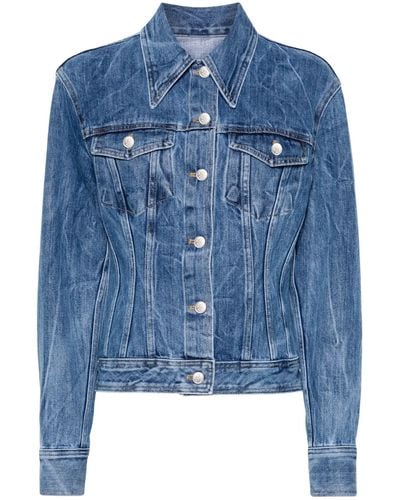 LVIR Cotton Denim Jacket - Women's - Cotton - Blue