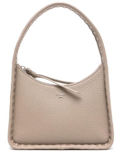 Fendi Fendessence Leather Mini Bag - Women's - Calf Leather - Natural