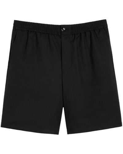 Ami Paris Cotton Chino Shorts - Men's - Cotton - Black